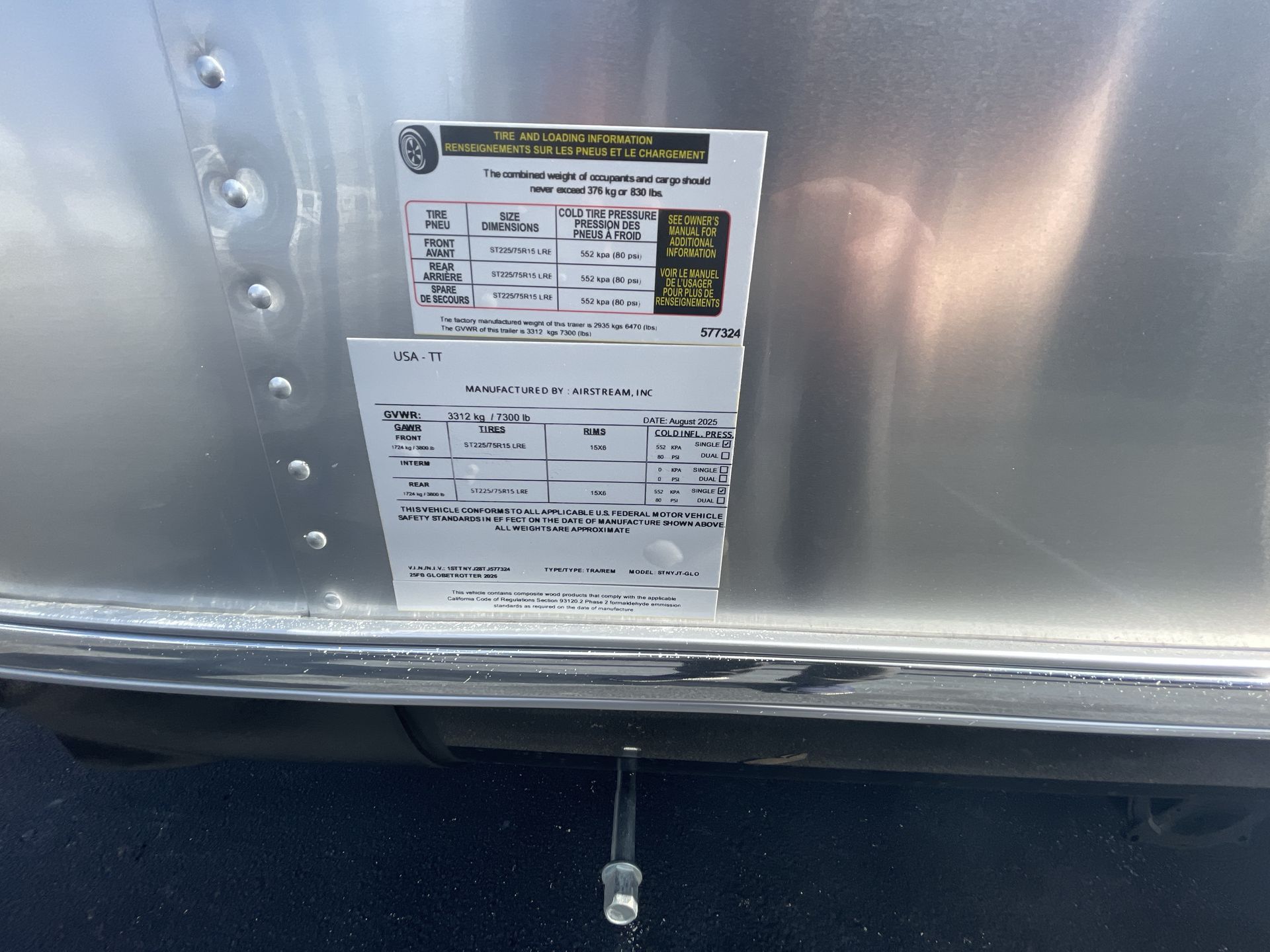 2026 Airstream 25FBQ Base