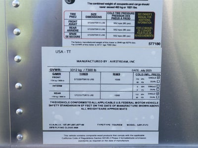 2026 Airstream 25FBT Base