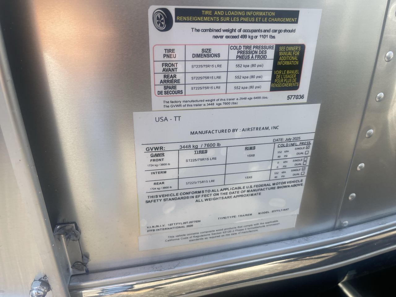 2026 Airstream 27FBT Base