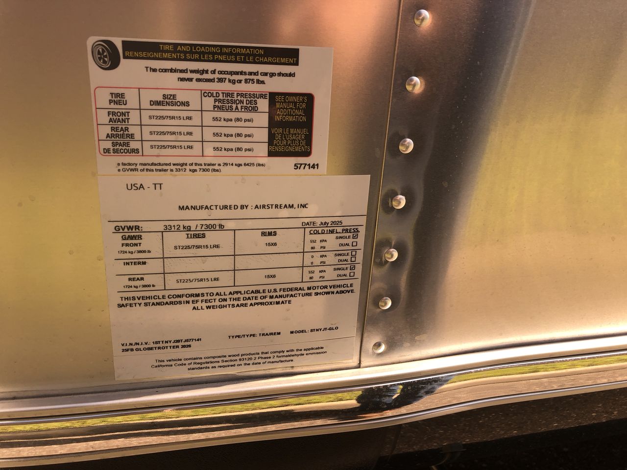 2026 Airstream 25FBQ Base